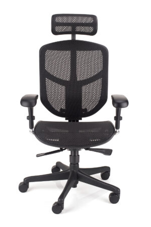 Ergonomski pisarniski stol enjoy v2.0 v crni mrezi