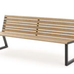 Zunanja klop BASIC z naslonom