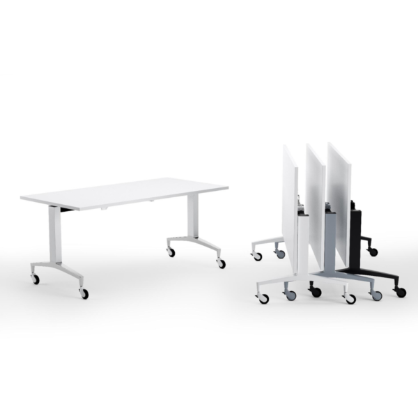 Nagibna miza Tekno z aluminijastimi nogami