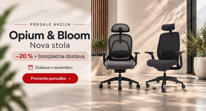 banner za presale akcijo za telefon novih stolov bloom in opium